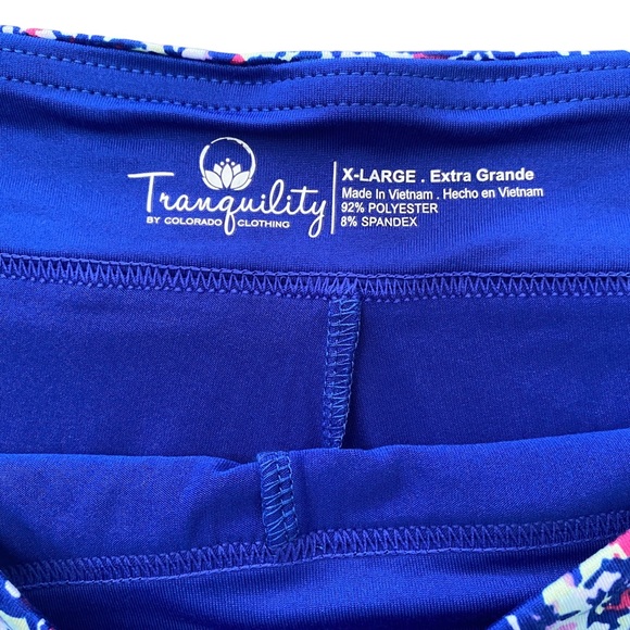 Tranquility NWT by Colorado Clothing Co. “Blue Tapestry” Skort XL - Picture 5 of 11
